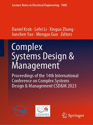 cover image of Complex Systems Design & Management